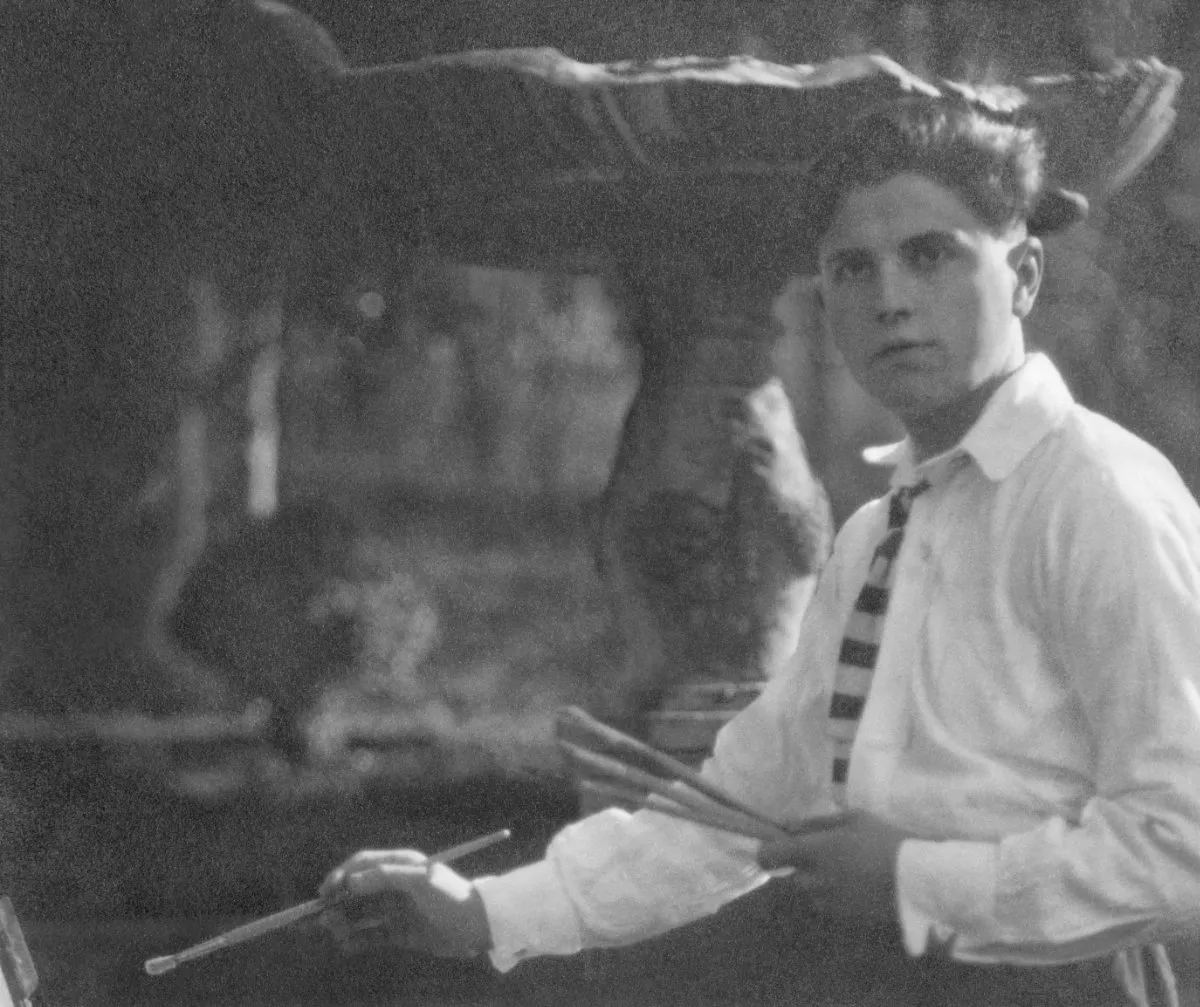 Gregorio Prieto, 1918-1919. Fotografía en blanco y negro. Museo Gregorio Prieto, Valdepeñas.