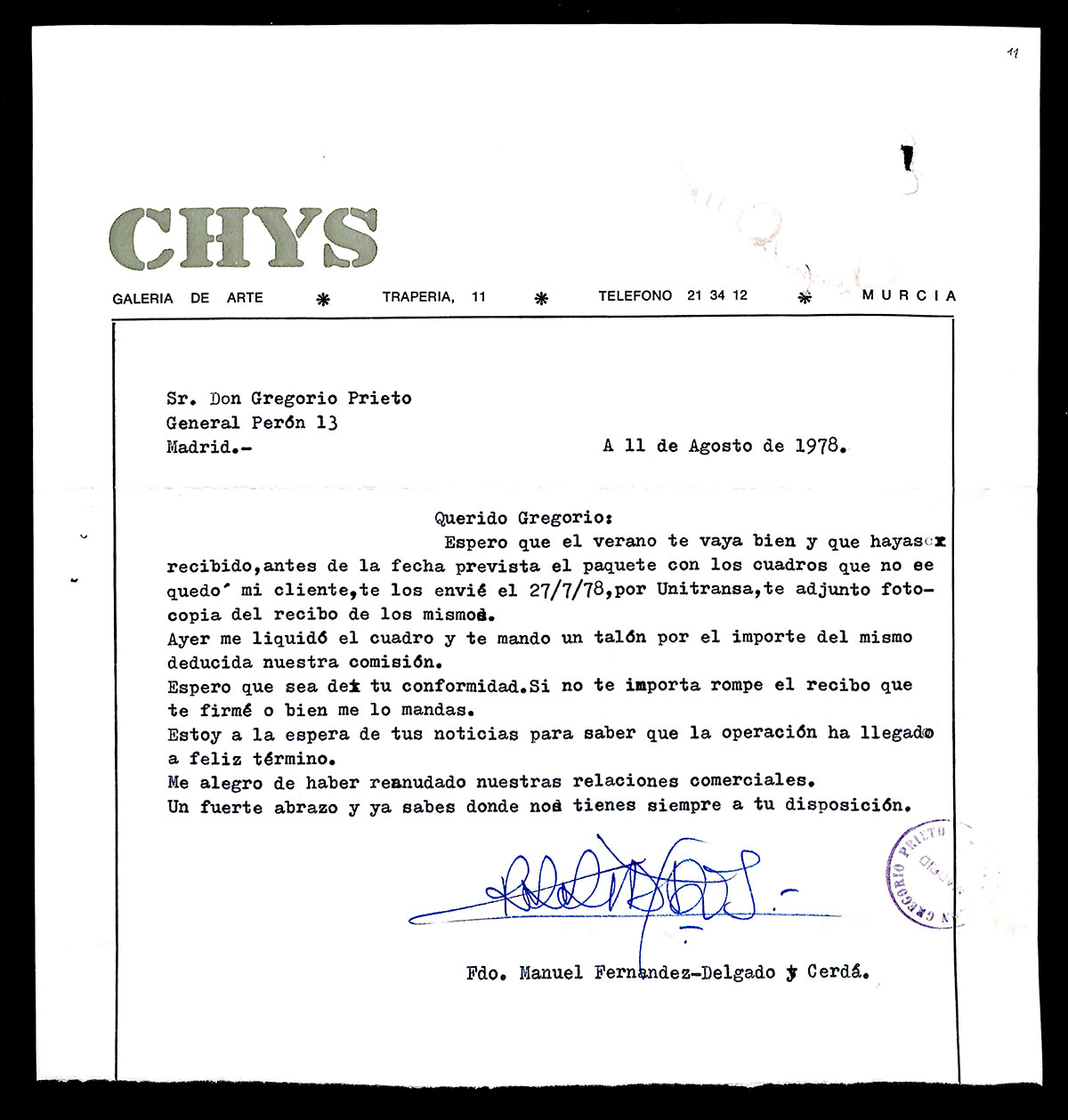 Galería de Arte Chys (Murcia) archivos - Fundación 